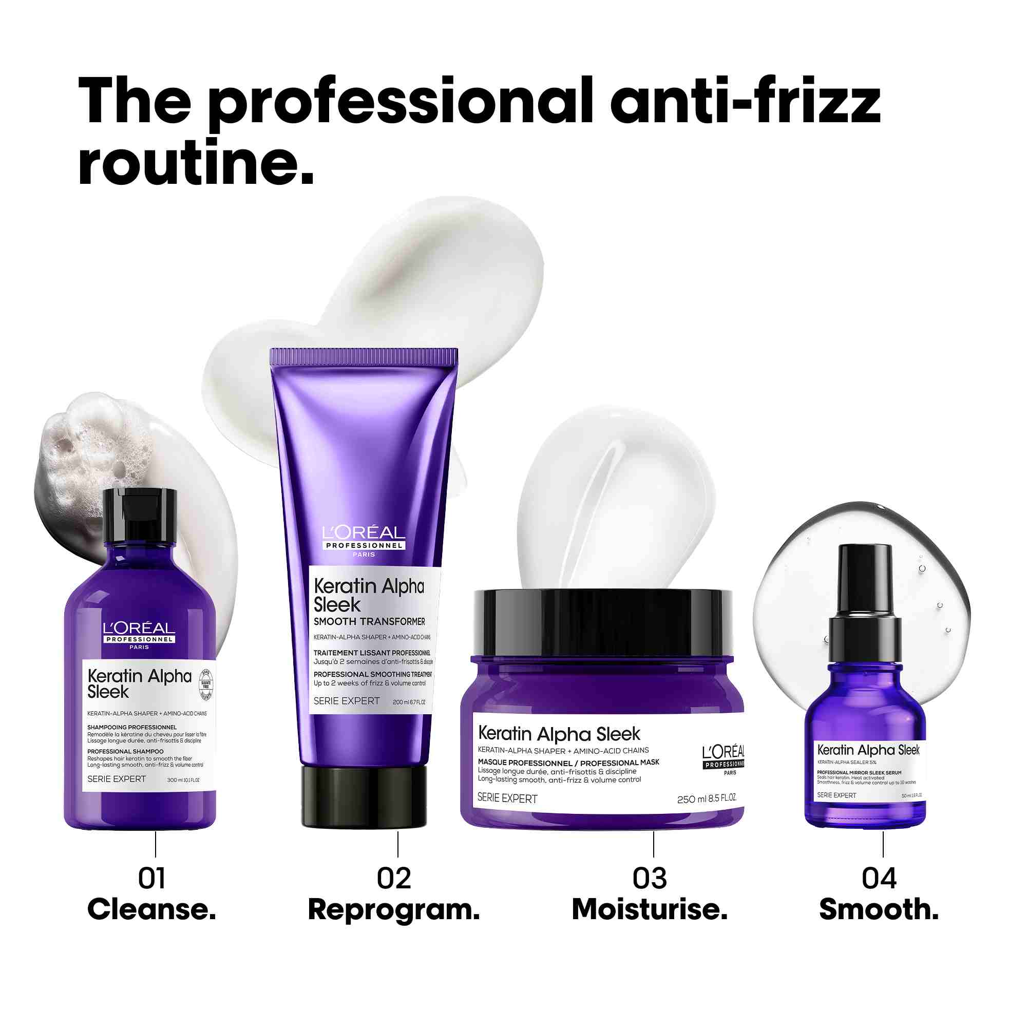 loreal Keratin Alpha range