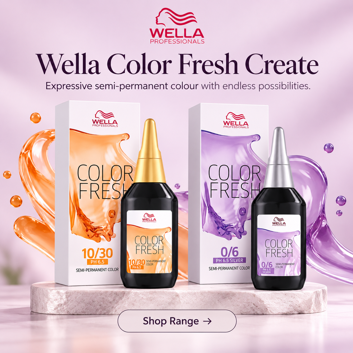 Wella professionals colour fresh create Semi Perminate colour