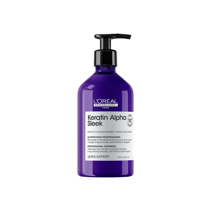 L'oreal Serie Expert - Keratin Alpha Sleek Shampoo- 500ml