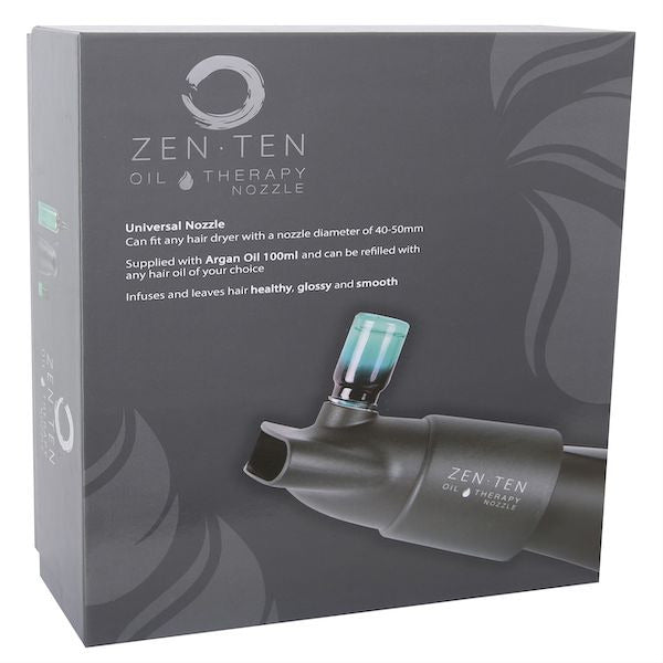 ZenTen Argan Oil Therapy Hair Dryer Universal Nozzle & 100ml Refill Argan Oil