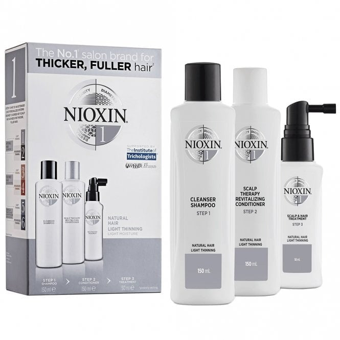 Nioxin Kit System 1 for Natural Hair with Light Thinning