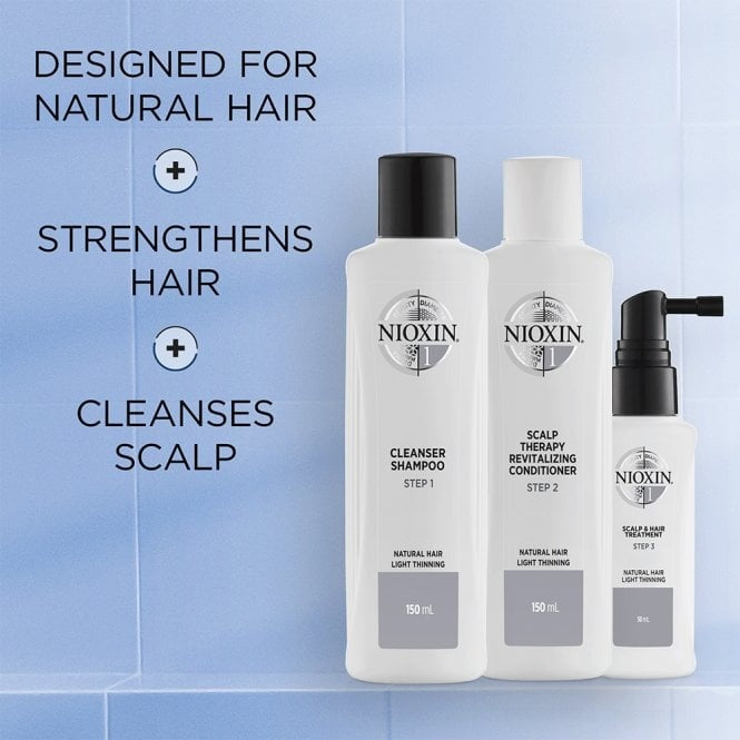 Nioxin Kit System 1 for Natural Hair with Light Thinning