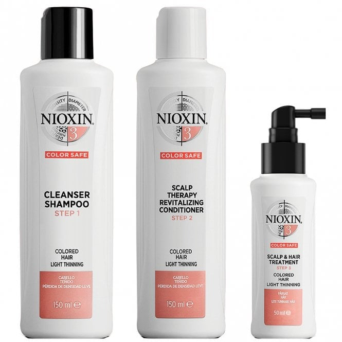 NIOXIN Hair Starter Kit System 3 for Coloured Hair with Light Thinning