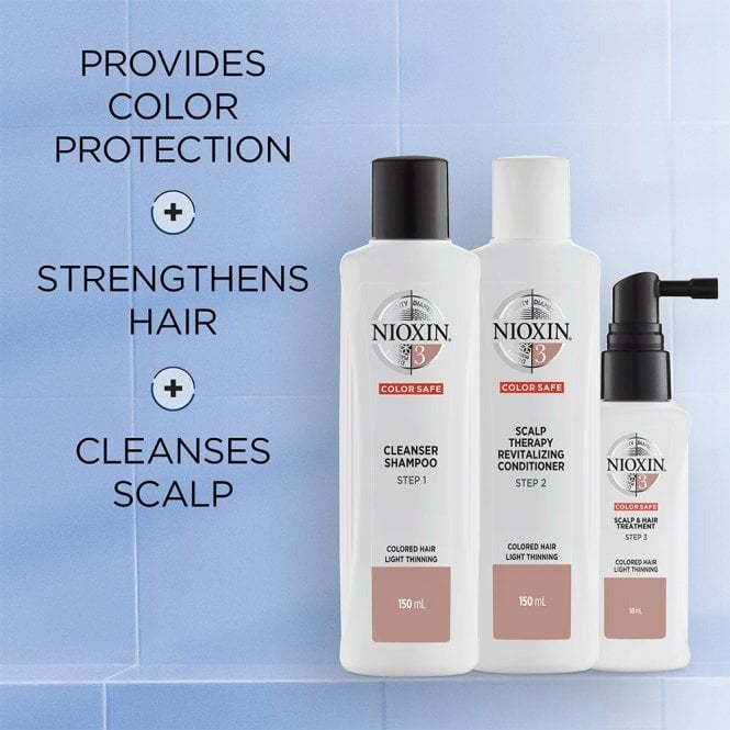NIOXIN Hair Starter Kit System 3 for Coloured Hair with Light Thinning