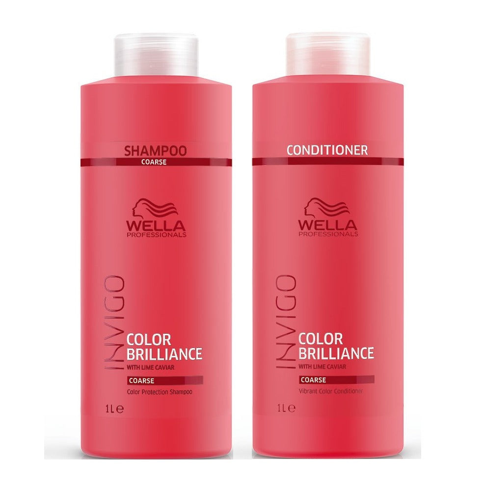 Wella INVIGO Brilliance Shampoo & Conditioner Coarse Duo Packs 1000ml