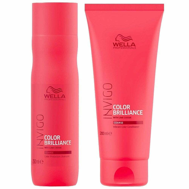 Wella INVIGO Color Brilliance Color Protection Coarse Shampoo 250ml and Vibrant Color Conditioner 200ml