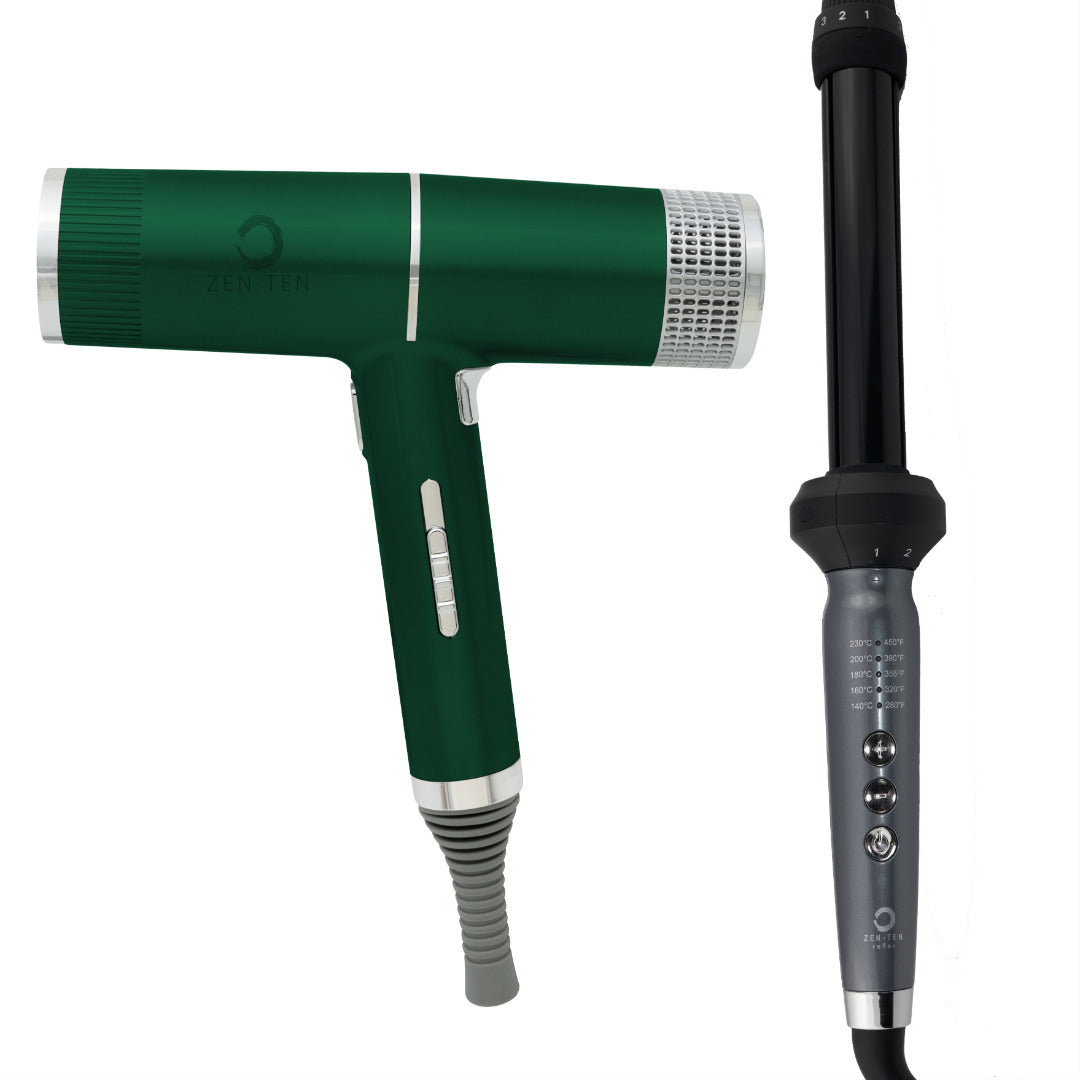 Zenten New Concept Dryer + Reflex Curler Duo Bundle