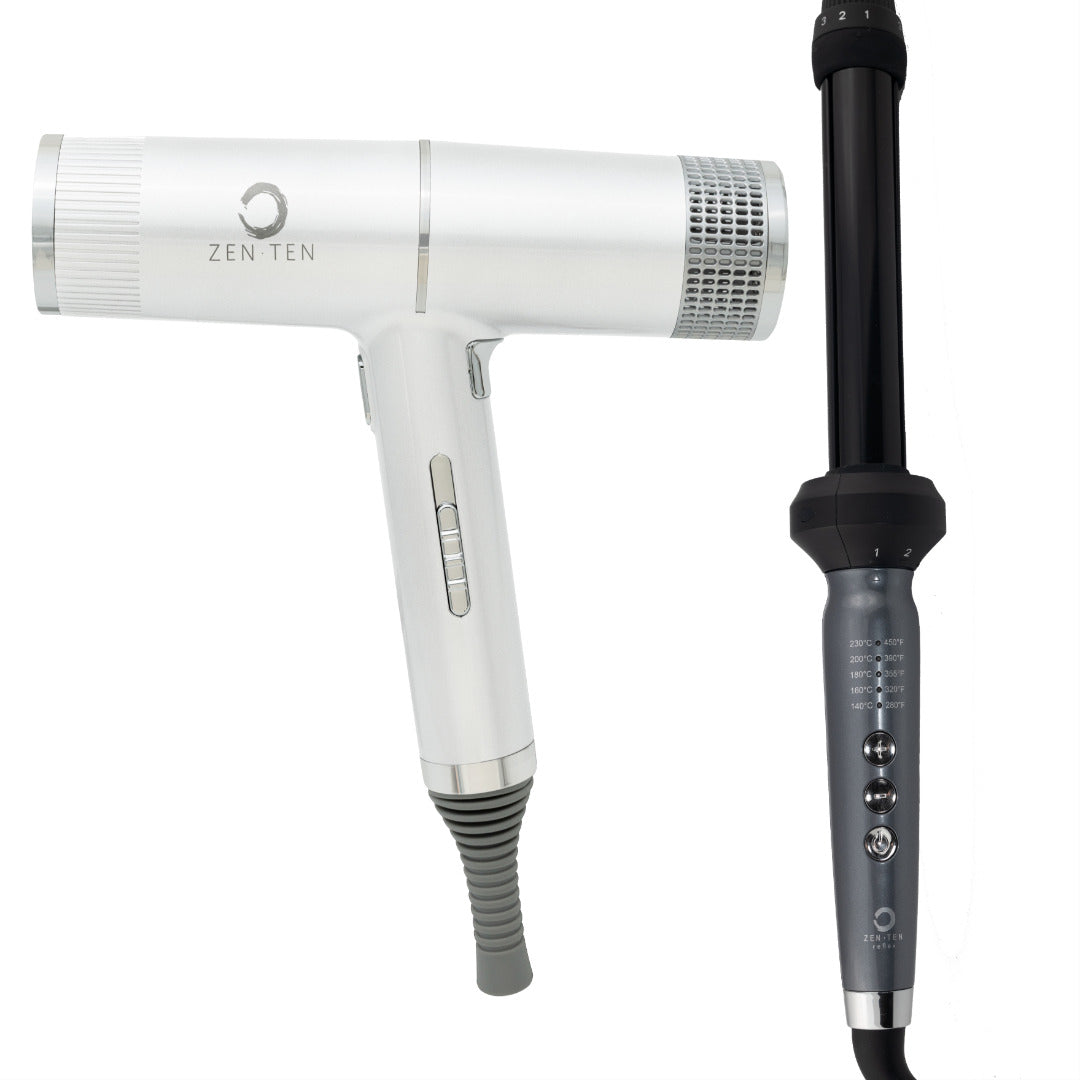 Zenten New Concept Dryer + Reflex Curler Duo Bundle