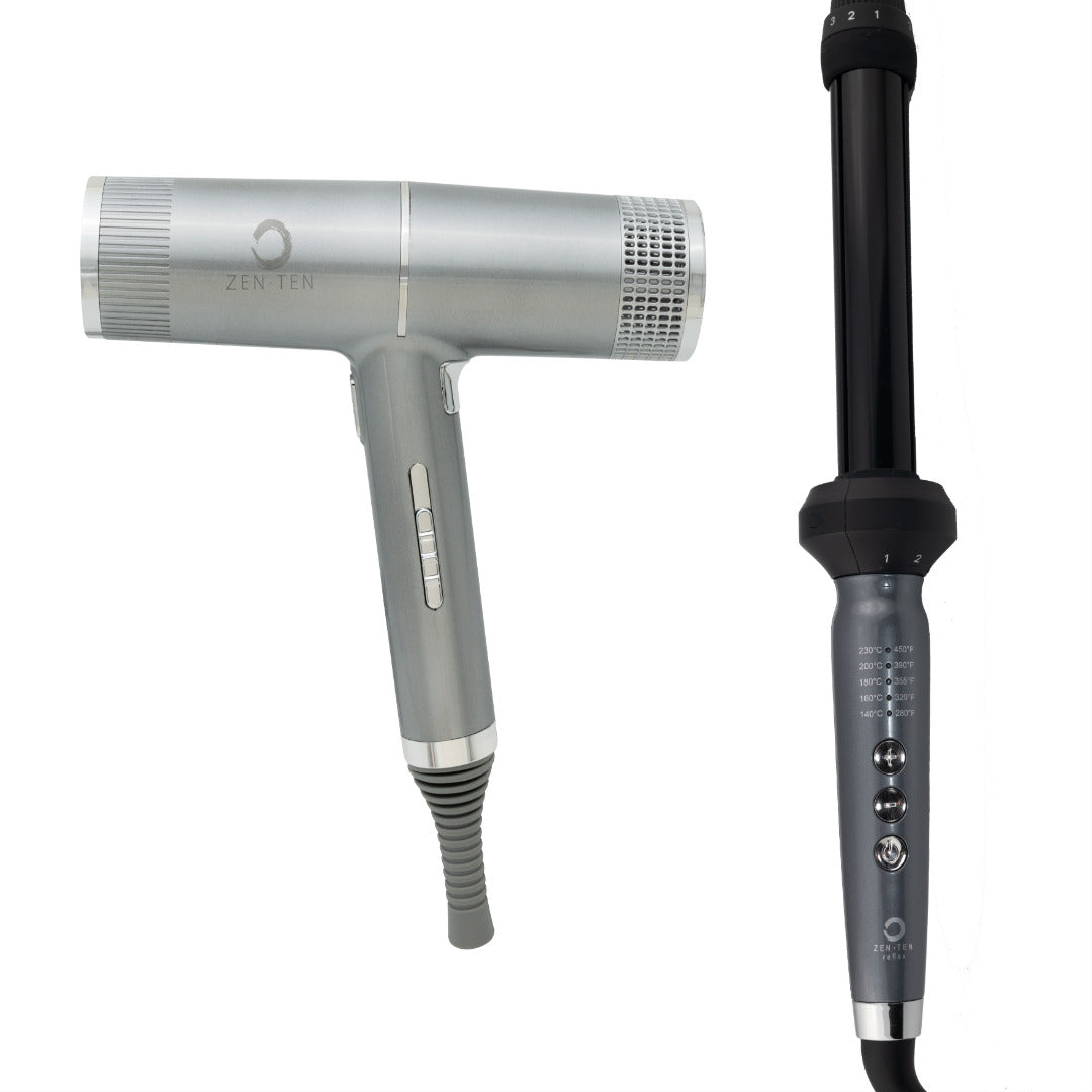 Zenten New Concept Dryer + Reflex Curler Duo Bundle