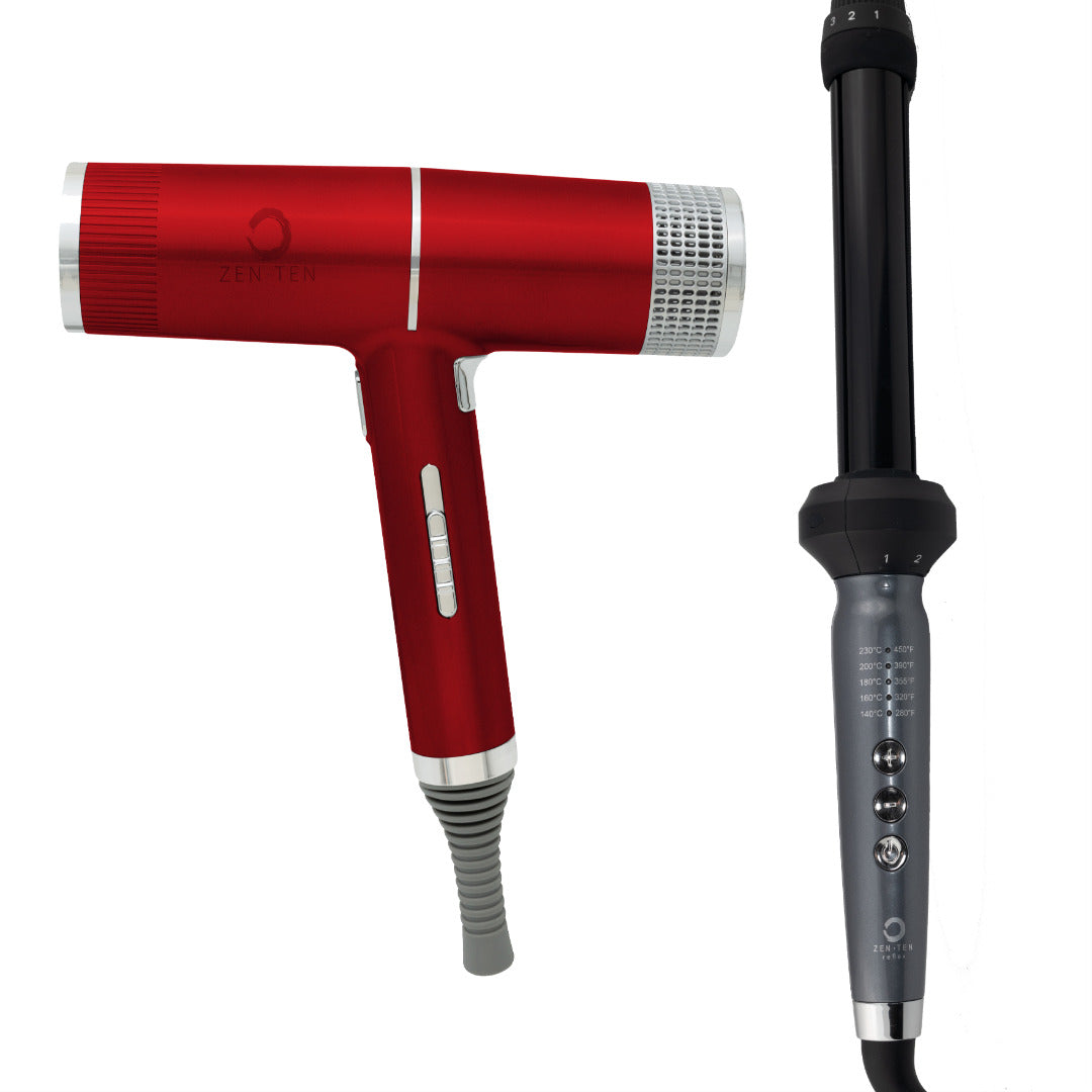 Zenten New Concept Dryer + Reflex Curler Duo Bundle