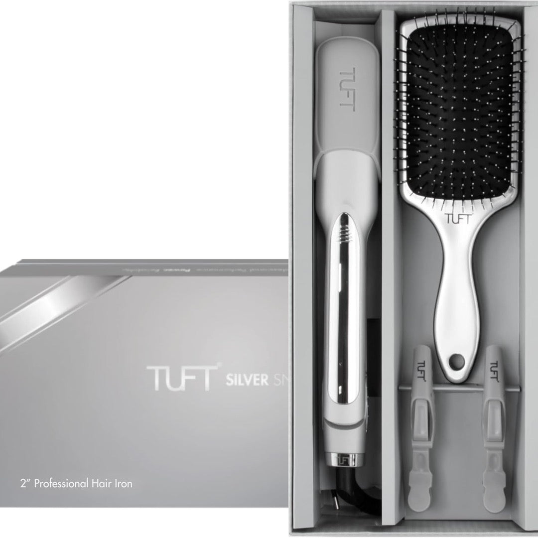 TUFT 2 Inch Silver Snow Professional Hair Iron limited edition