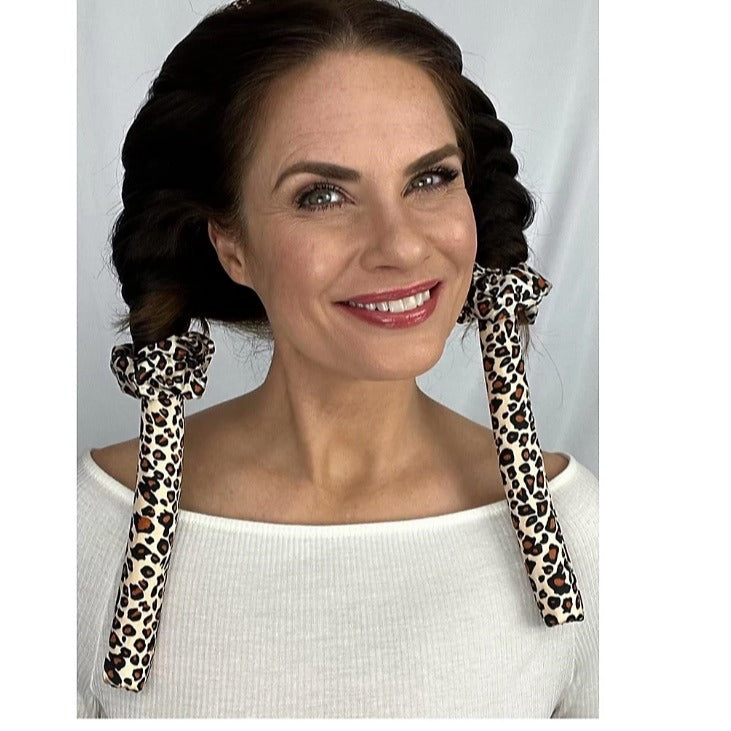 Zen Ten Salon Pro Heatless Curlers 3 Sets of Leopard Design