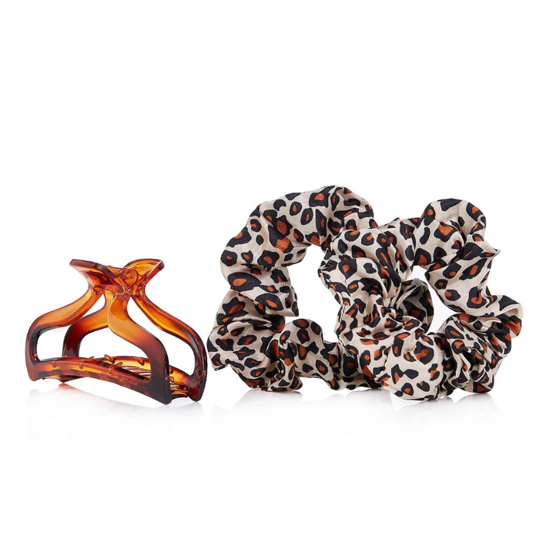 Zen Ten Salon Pro Heatless Curlers 3 Sets of Leopard Design
