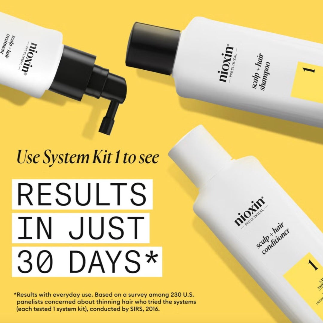 NIOXIN Treatment System 1 for Natural Hair with Light Thinning 100ml