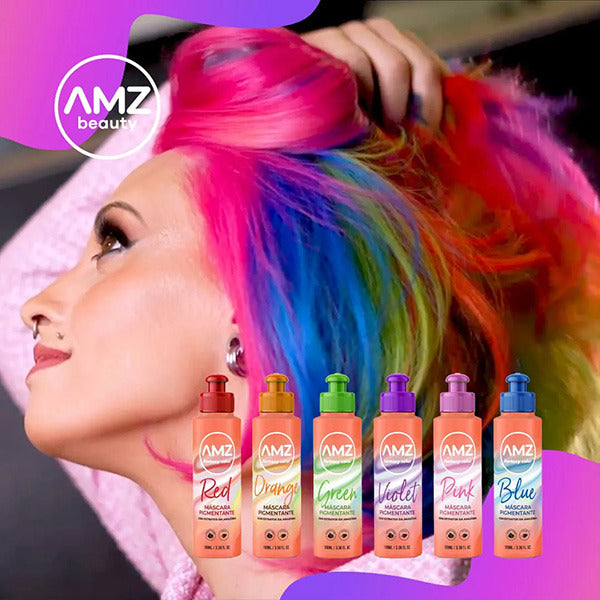 AMZ Fantasy Rainbow Hair Colour Vegan Formulation Vibrant Colour