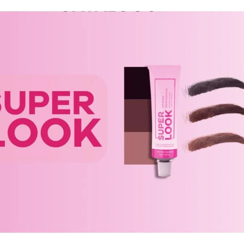 Super Look Professional Eyebrow Tinting Colour Kit + OX Developer