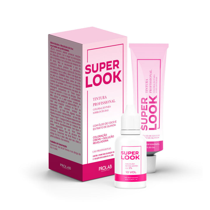 Super Look Professional Eyebrow Tinting Colour Kit + OX Developer