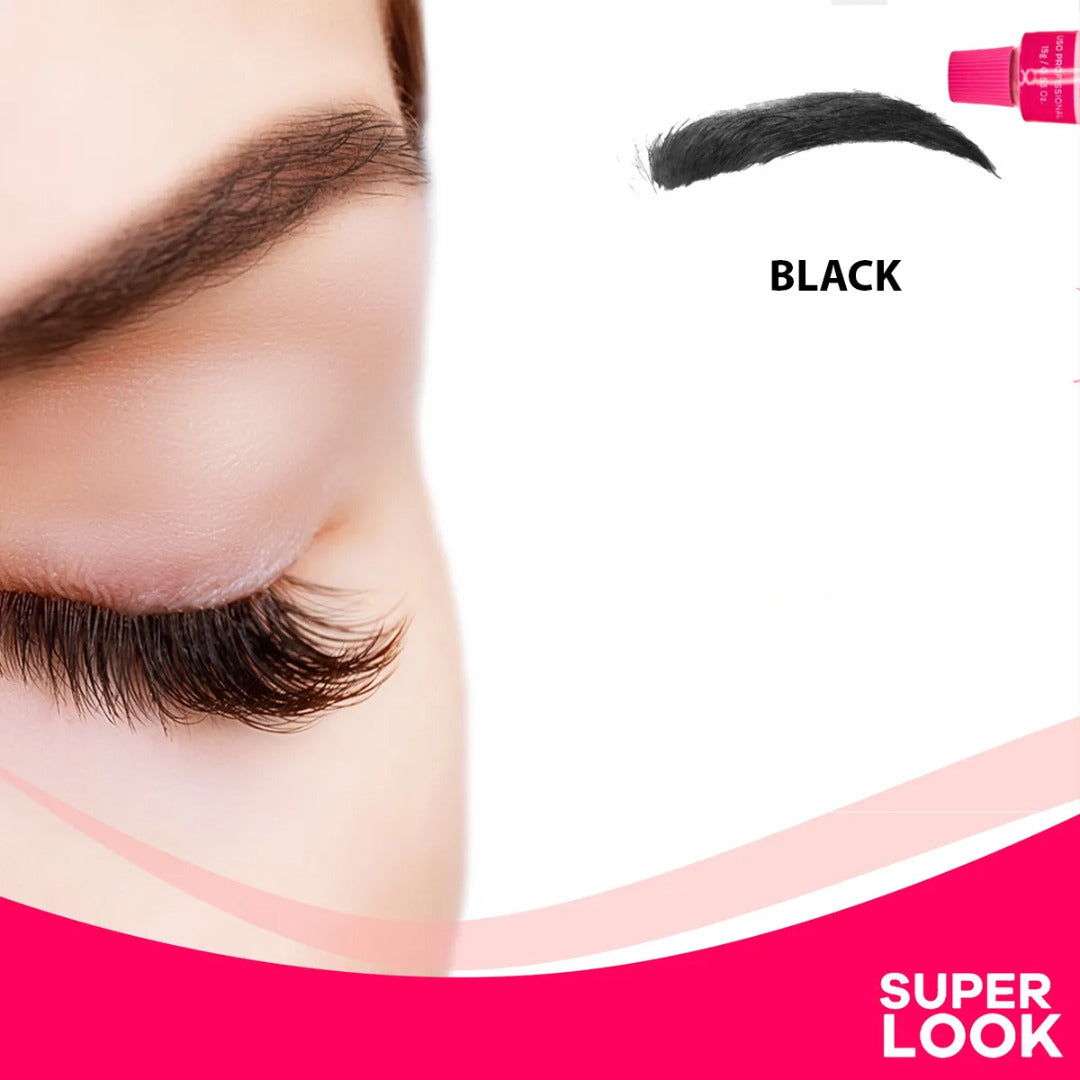 Super Look Professional Eyebrow Tinting Colour Kit + OX Developer