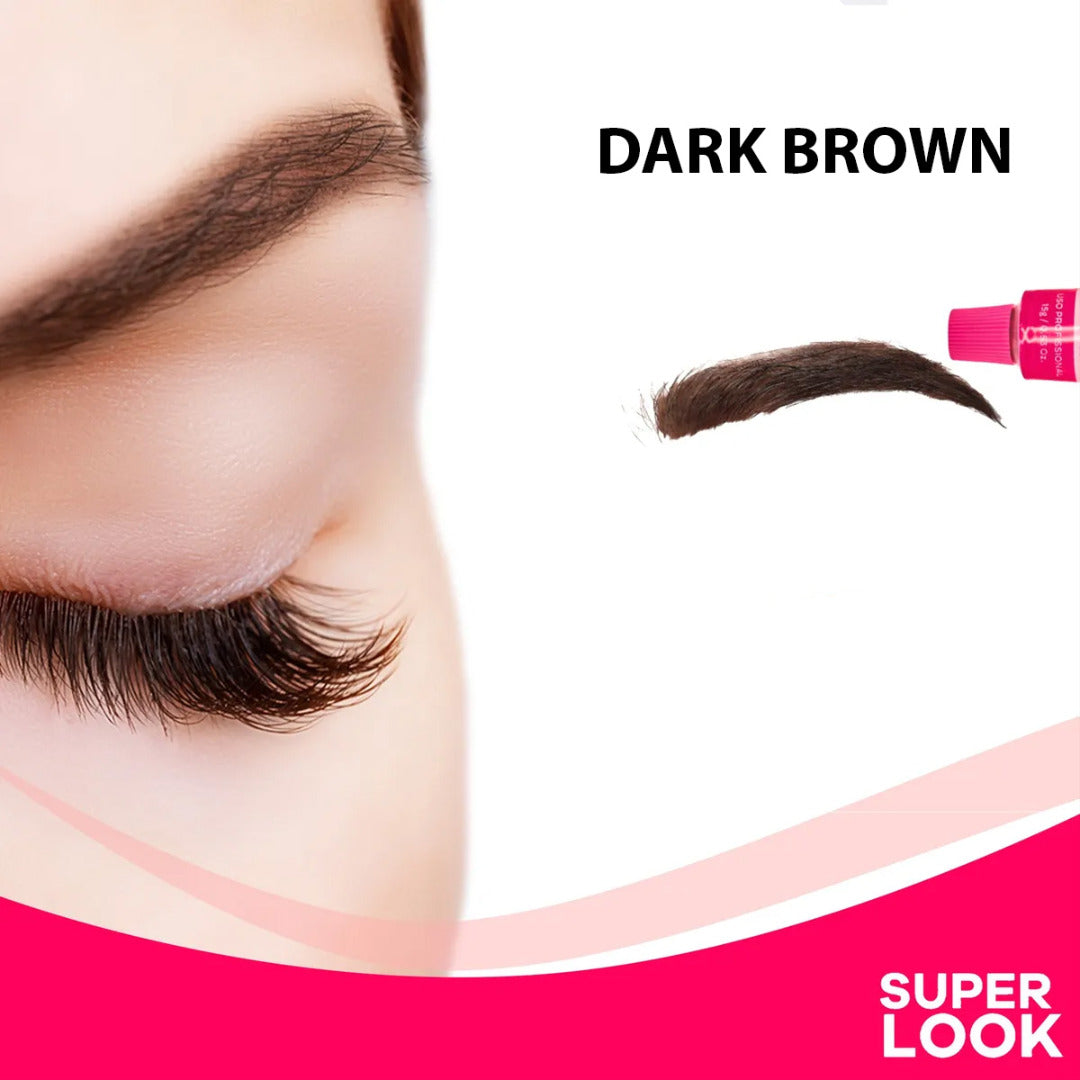 Super Look Professional Eyebrow Tinting Colour Kit + OX Developer