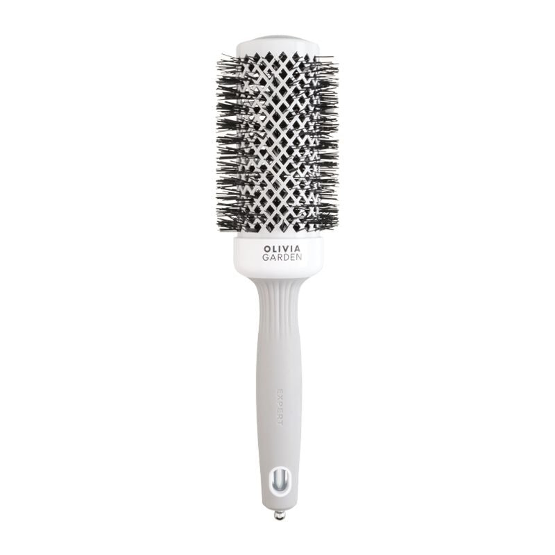 Olivia Garden Expert Blowout Shine Brush White and Grey