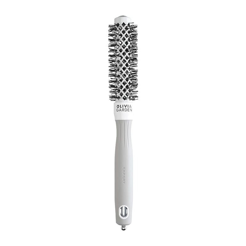 Olivia Garden Expert Blowout Shine Brush White and Grey