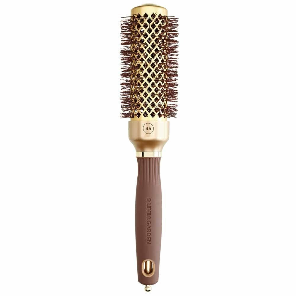 Olivia Garden-Expert-Blowout Shine-Wavy Bristles-Gold & Brown