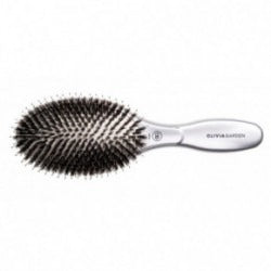 Olivia Garden-Expert Care-Oval-Boar & Nylon Bristle-Silver