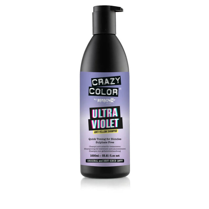 Crazy Color Ultra Violet Anti-Yellow Purple Shampoo !000ml