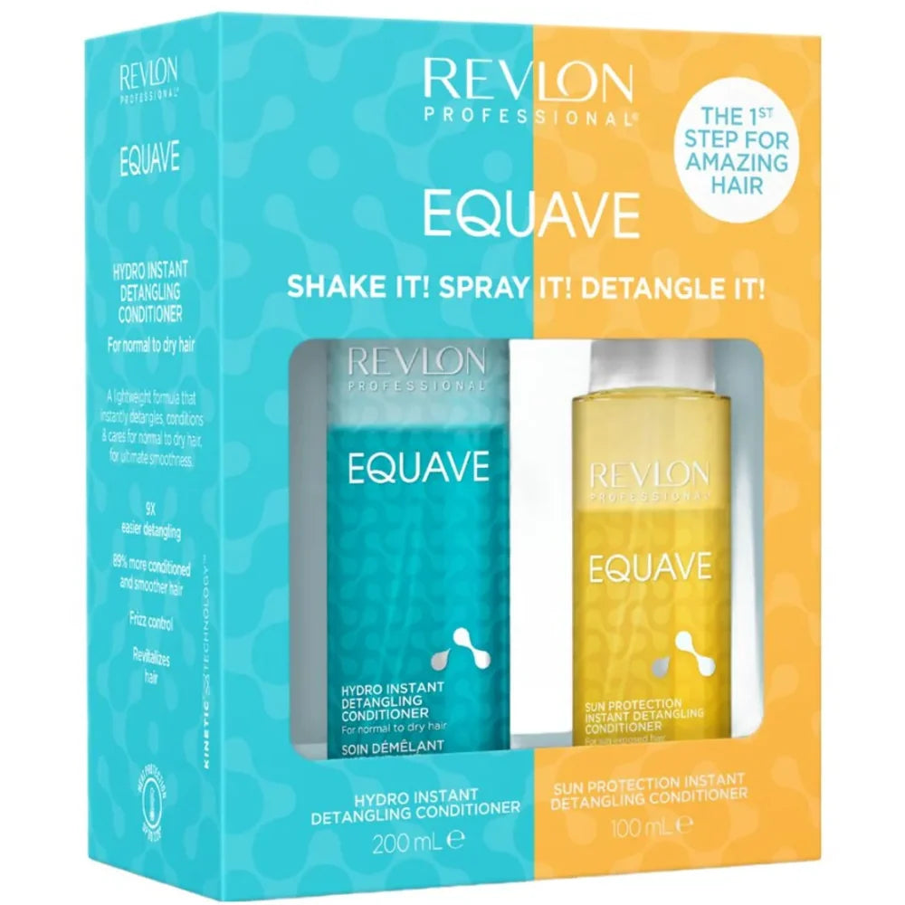 Revlon Professional Equave Summer Haircare Gift Set – Hydro Detangling Conditioner 200ml + Sun Protection Conditioner 100ml