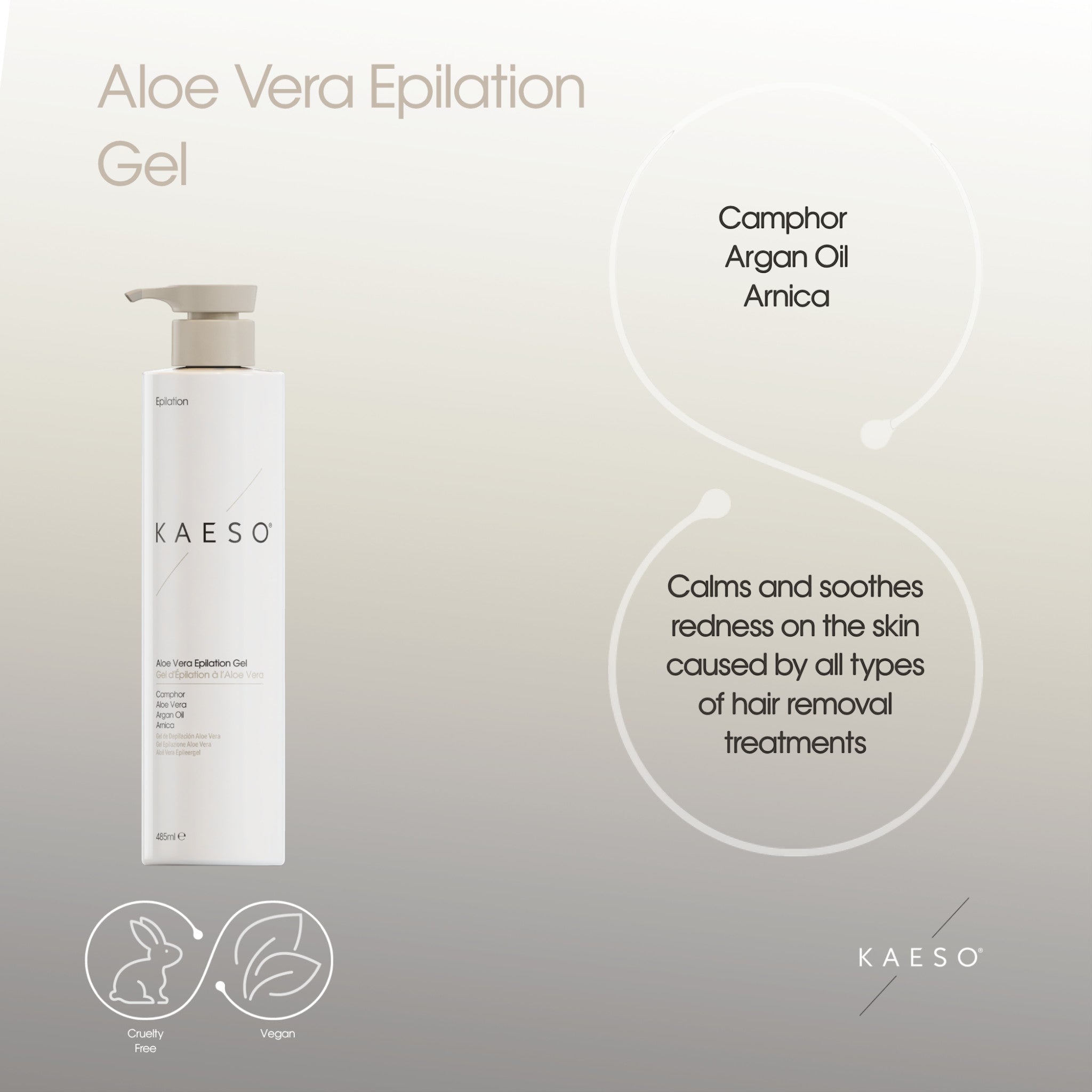 Kaeso Aloe Vera Epilation Gel 485ml