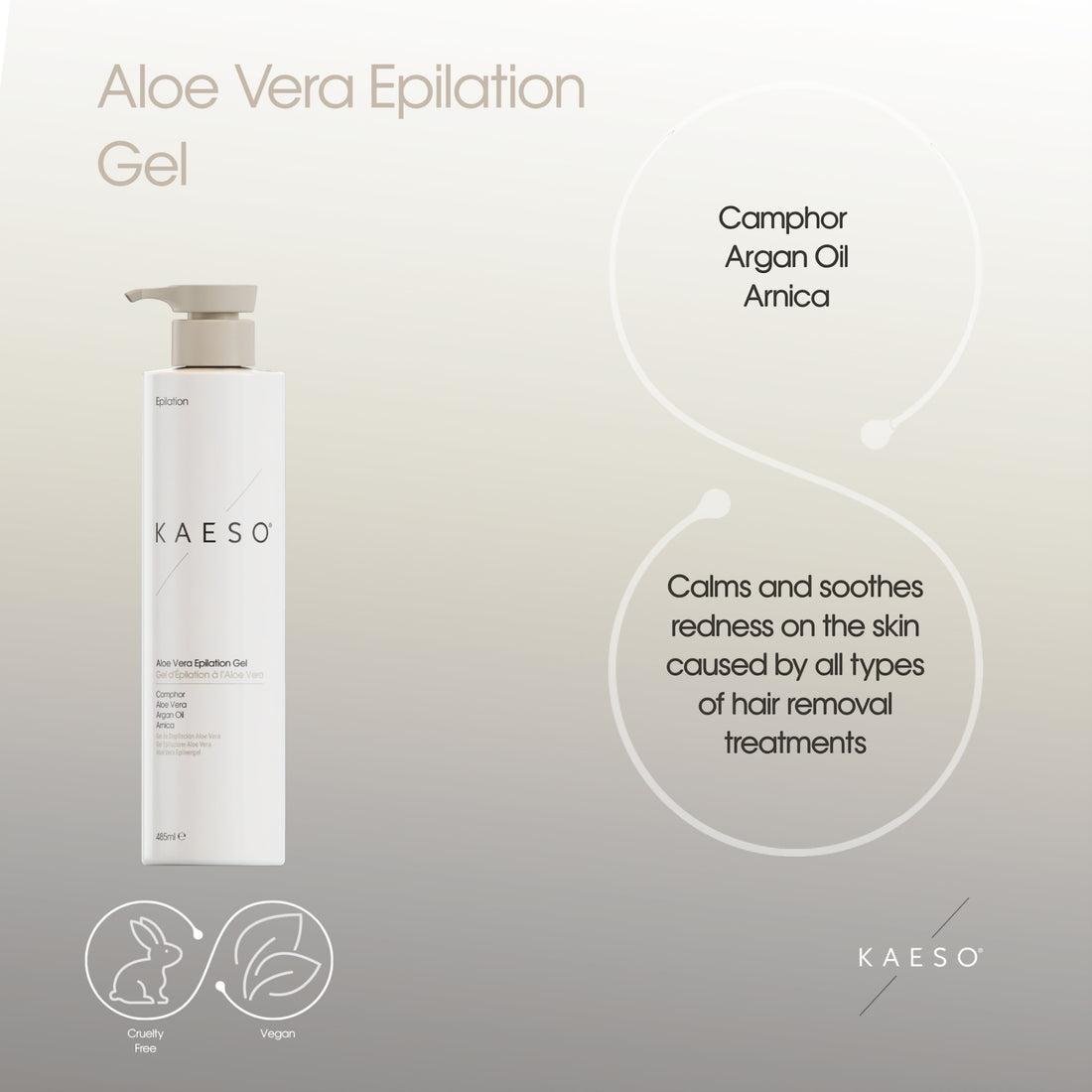 Kaeso Aloe Vera Epilation Gel 485ml