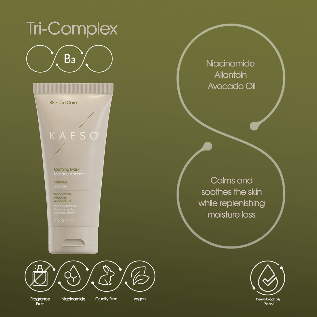 Kaeso B3 Calming Facial Mask 100ml
