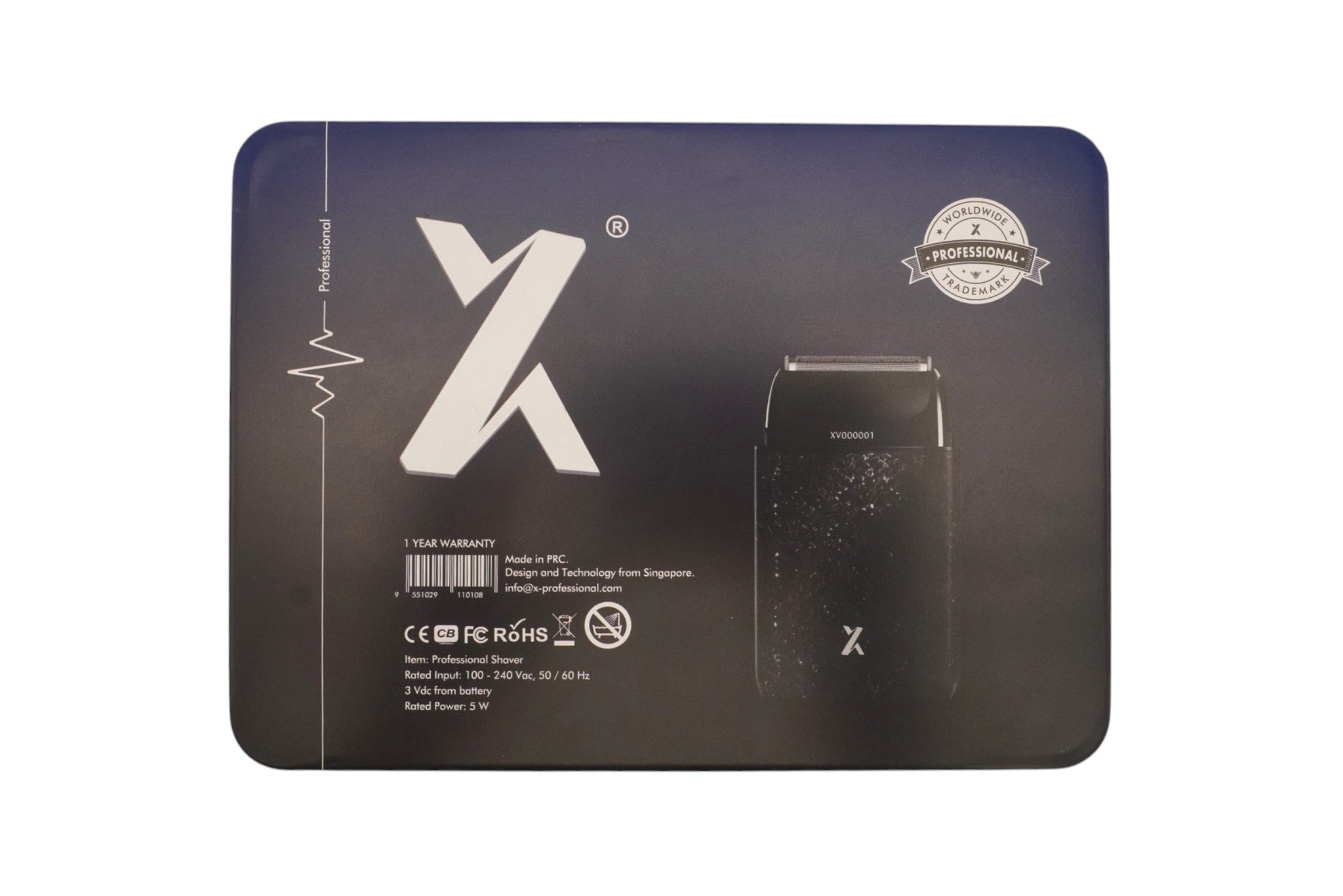 X-Professional Viva Professional Cordless Double Foil Shaver