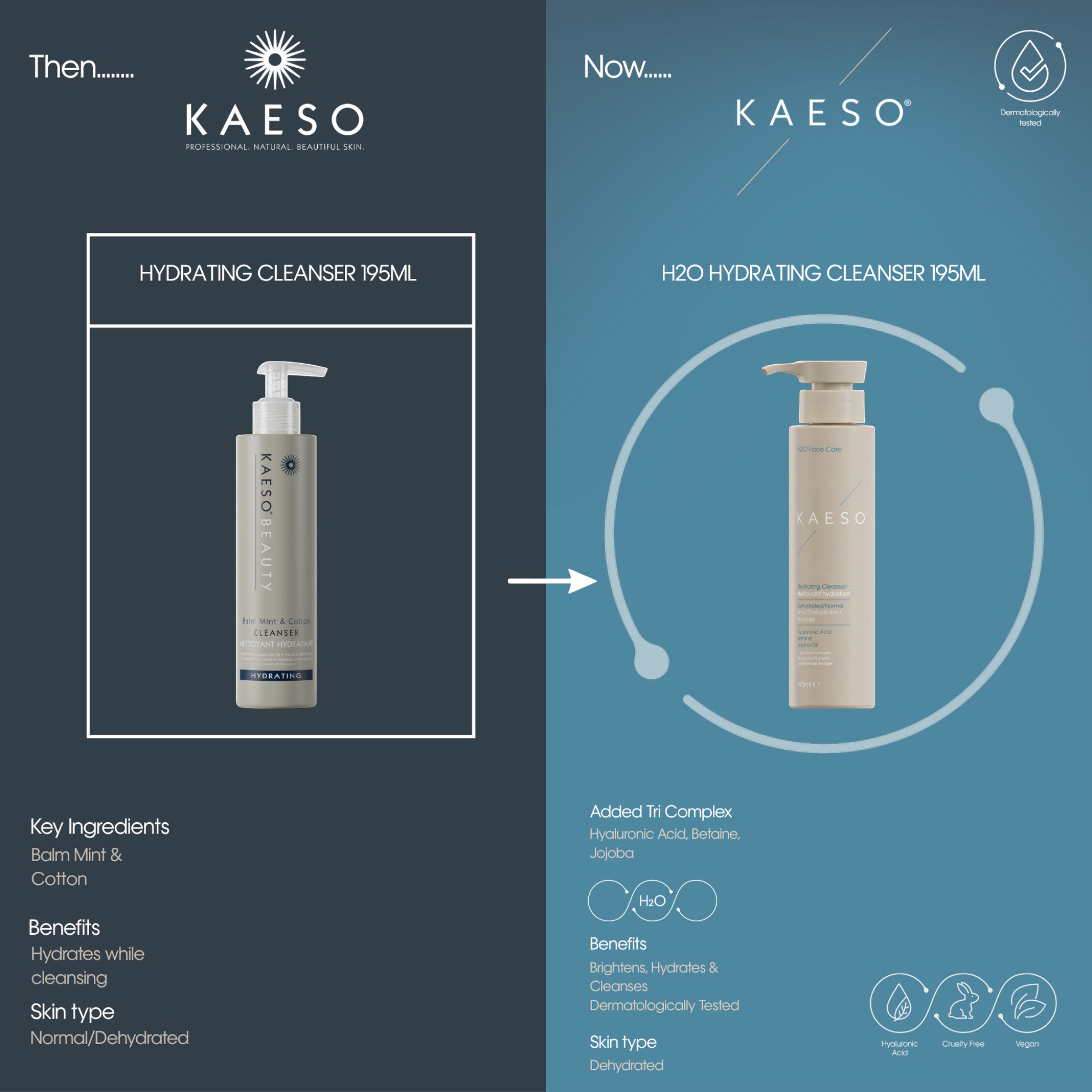 Kaeso H20 Hydrating Skin Cleanser 195ml