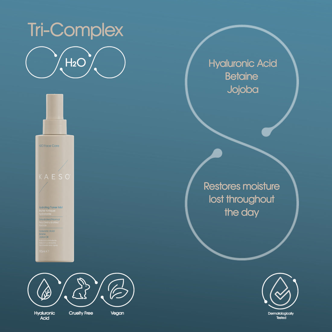 Kaeso H20 Hydrating Toner Mist 195ml