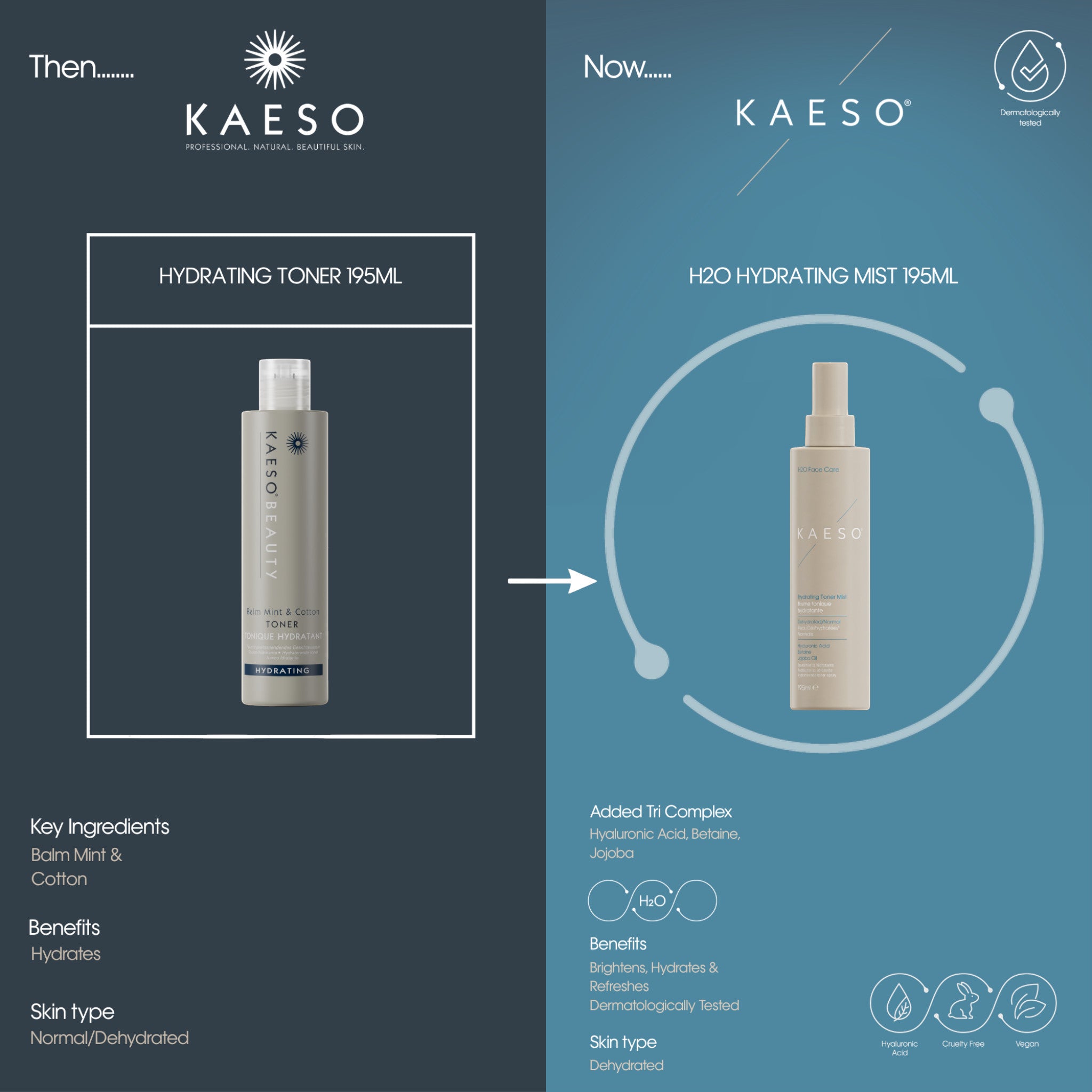Kaeso H20 Hydrating Toner Mist 195ml
