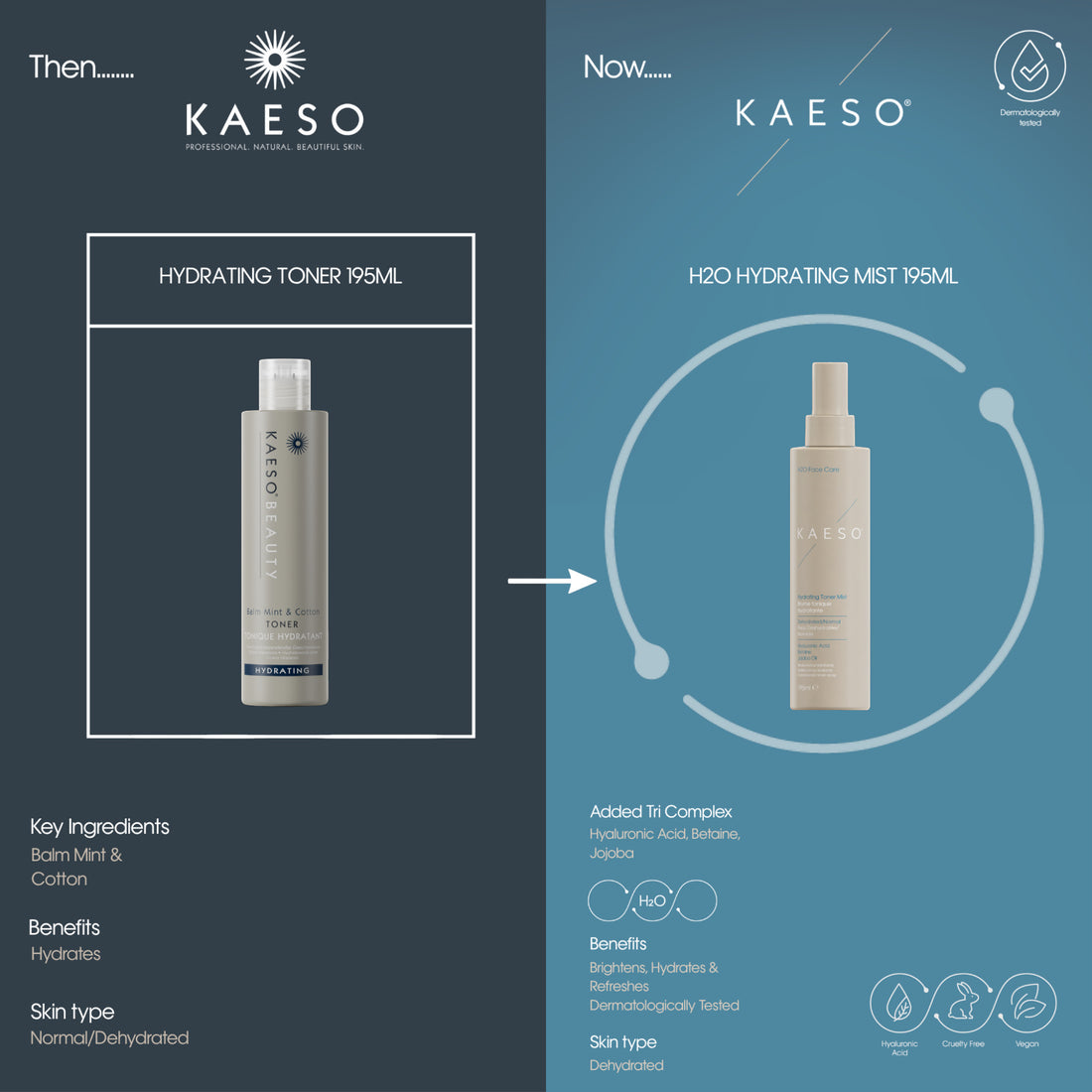 Kaeso H20 Hydrating Toner Mist 195ml