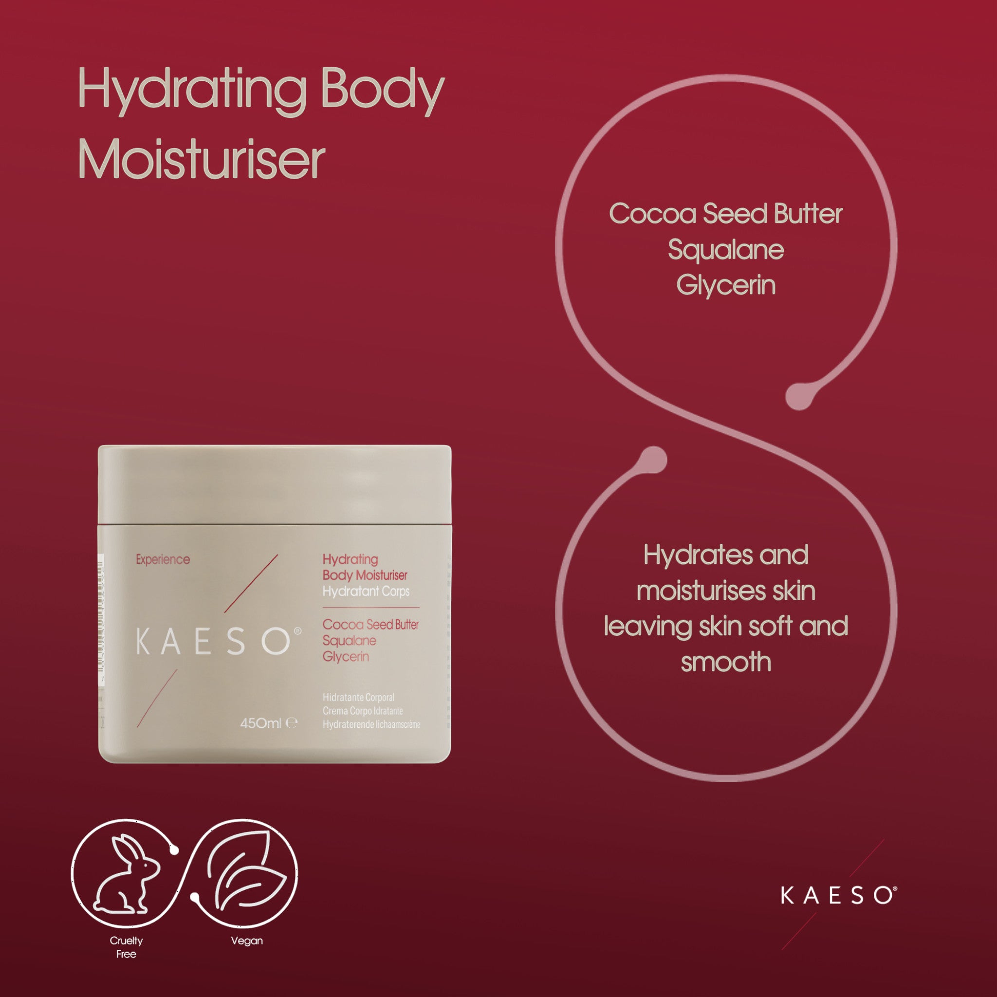 Kaeso Hydrating Body Moisturiser 450ml