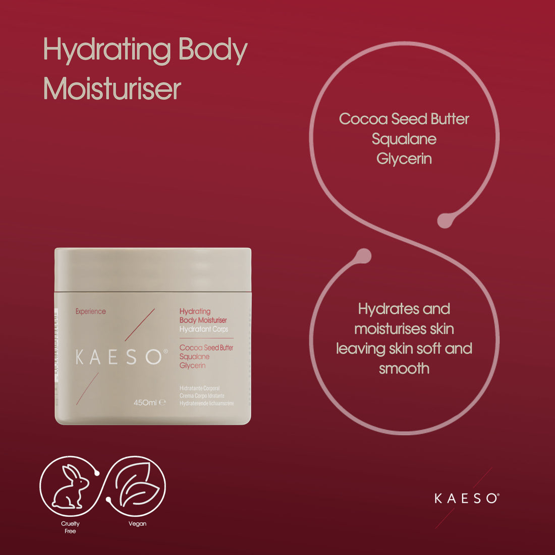 Kaeso Hydrating Body Moisturiser 450ml