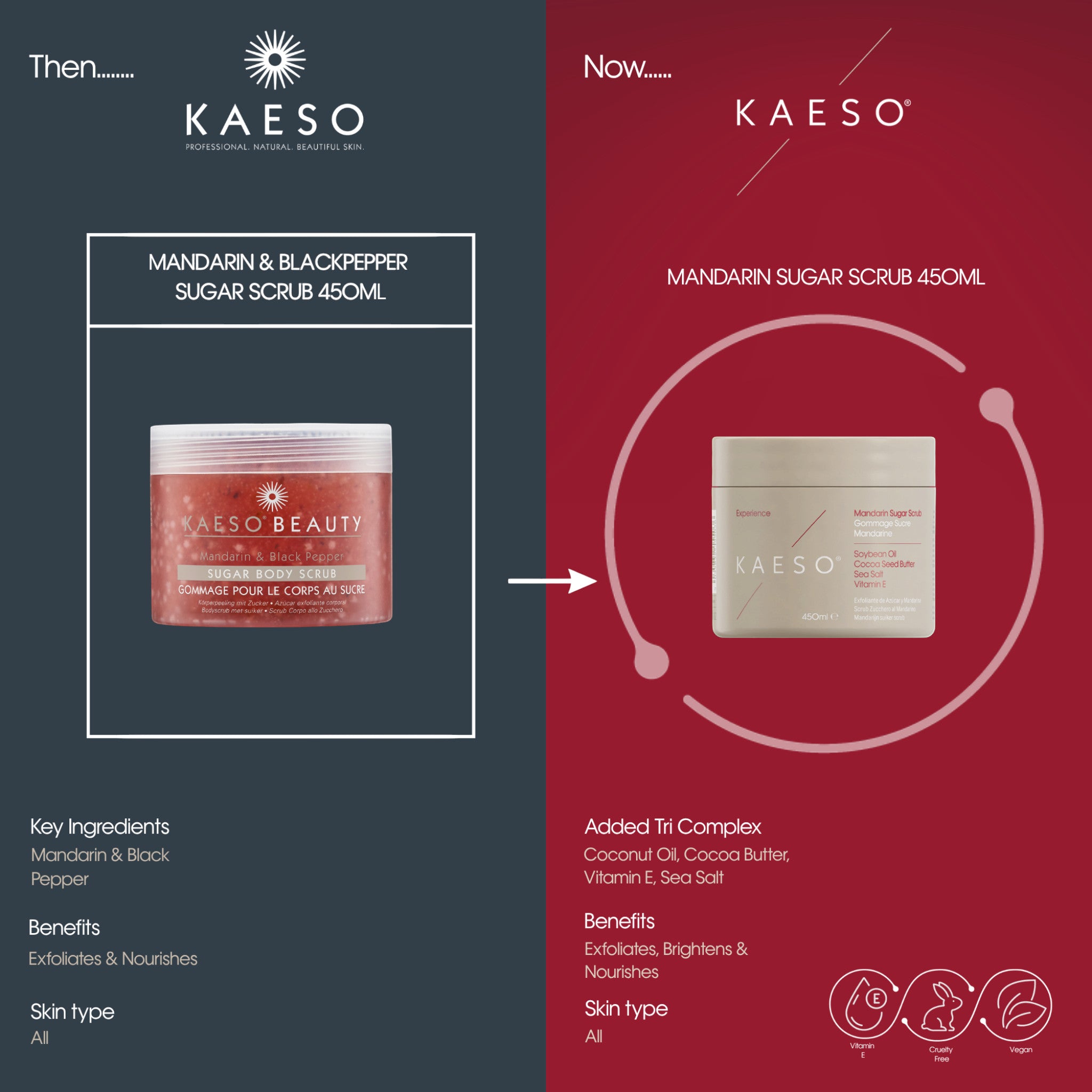 Kaeso Experience Mandarin Sugar Scrub 450ml