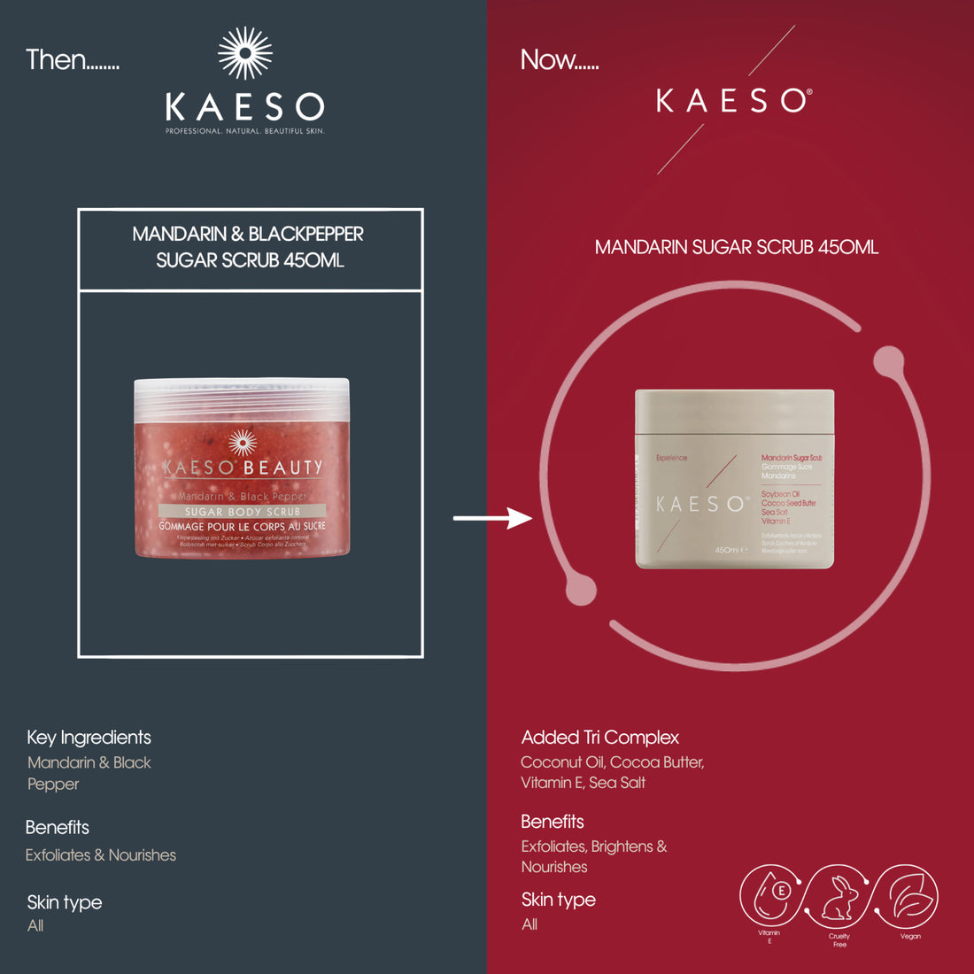 Kaeso Experience Mandarin Sugar Scrub 450ml
