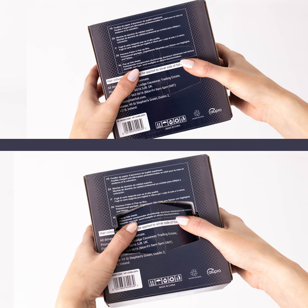 Procare Embossed Pop-Up BLUE  Foil 130mm x 280mm -500 sheets