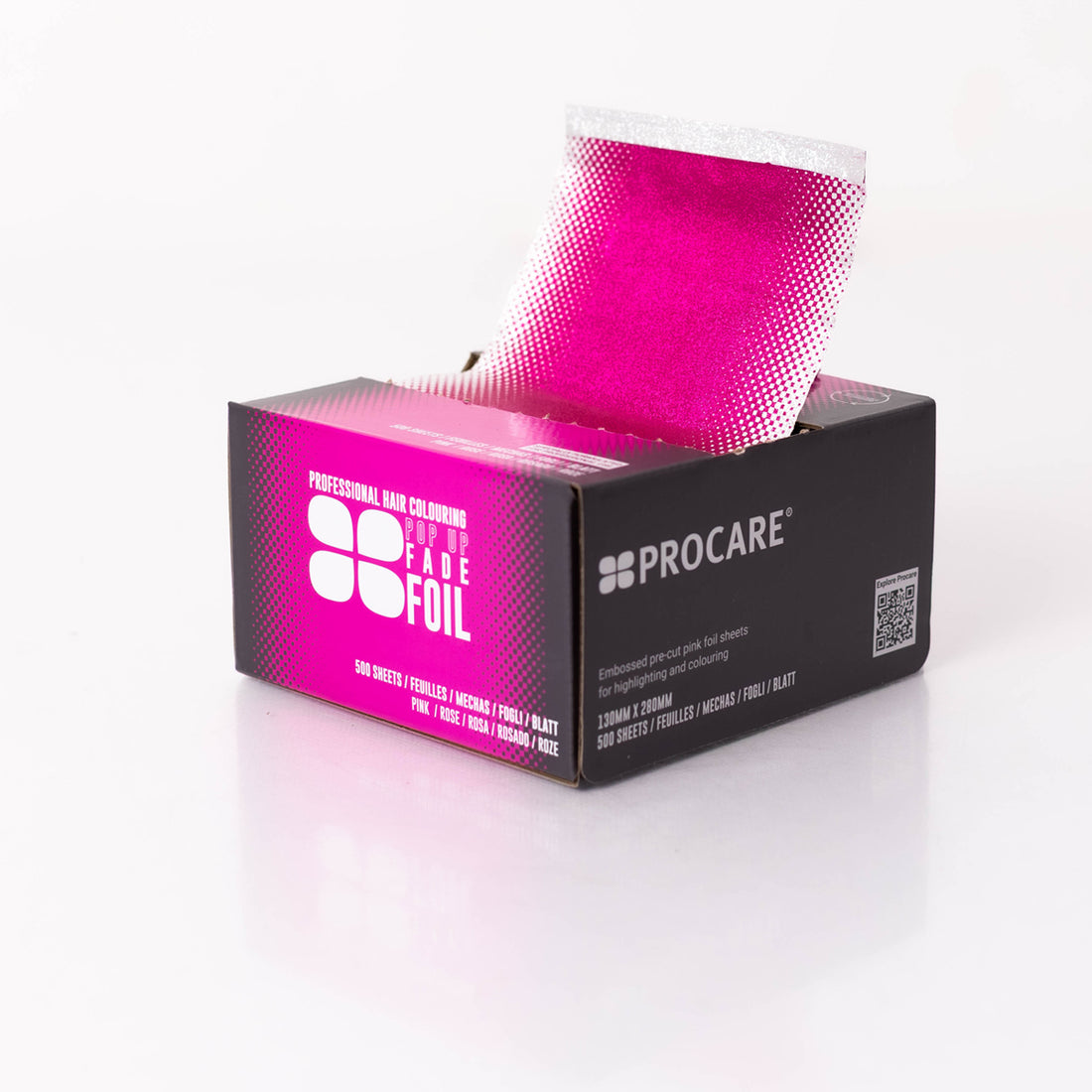 Procare Embossed Pop-Up PINK Foil 130mm x 280mm -500 sheets