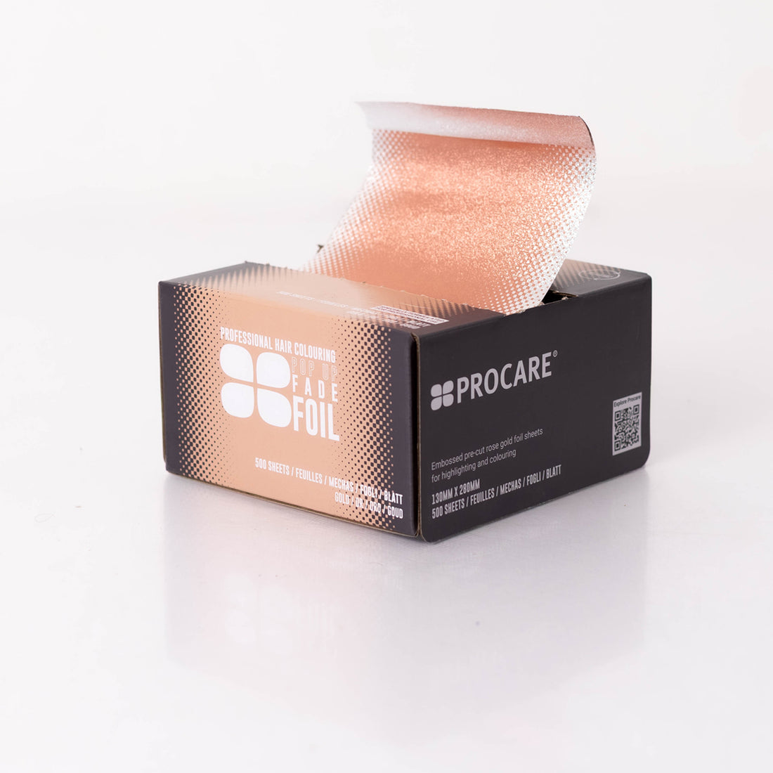 Procare Embossed Pop-Up ROSE GOLD  Foil 130mm x 280mm -500 sheets
