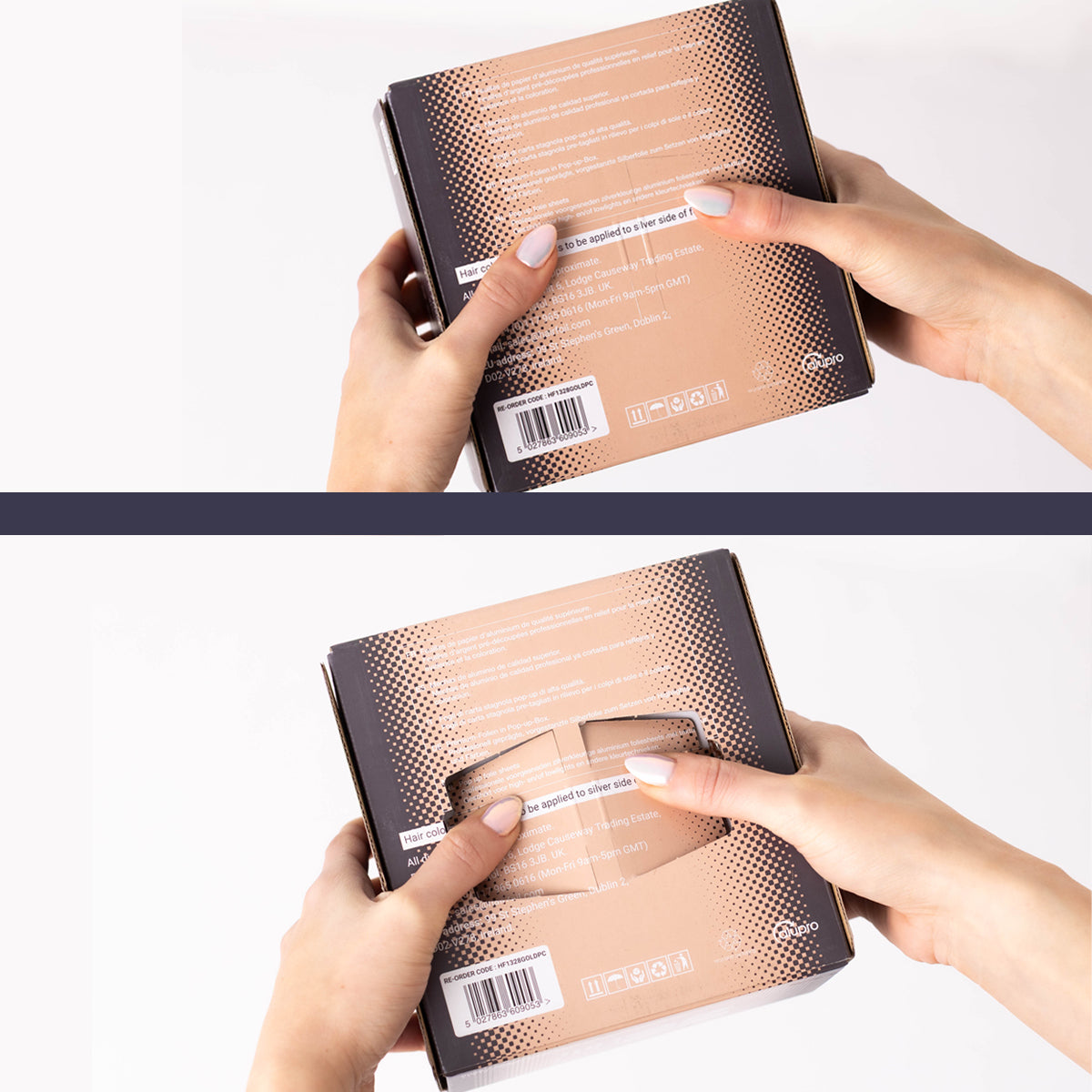 Procare Embossed Pop-Up ROSE GOLD  Foil 130mm x 280mm -500 sheets