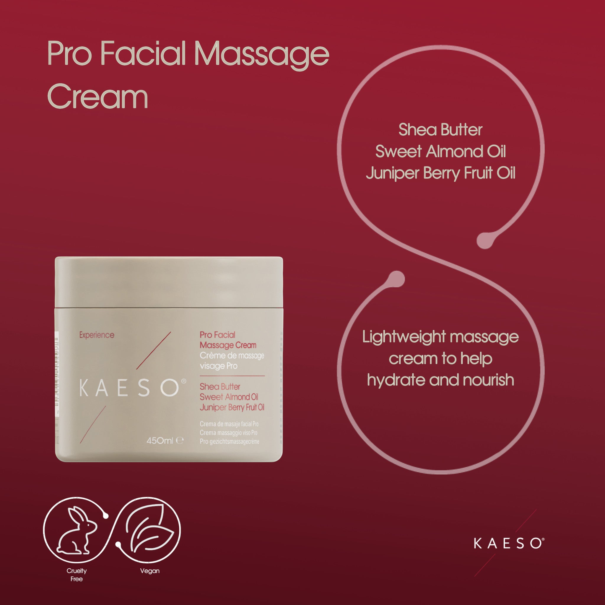 Kaeso Pro Body Massage Cream 450ml