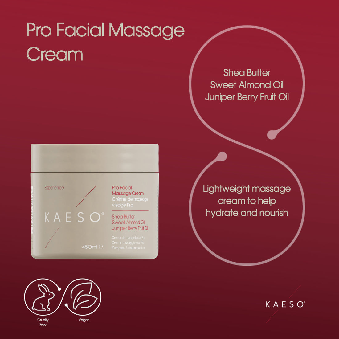 Kaeso Pro Body Massage Cream 450ml