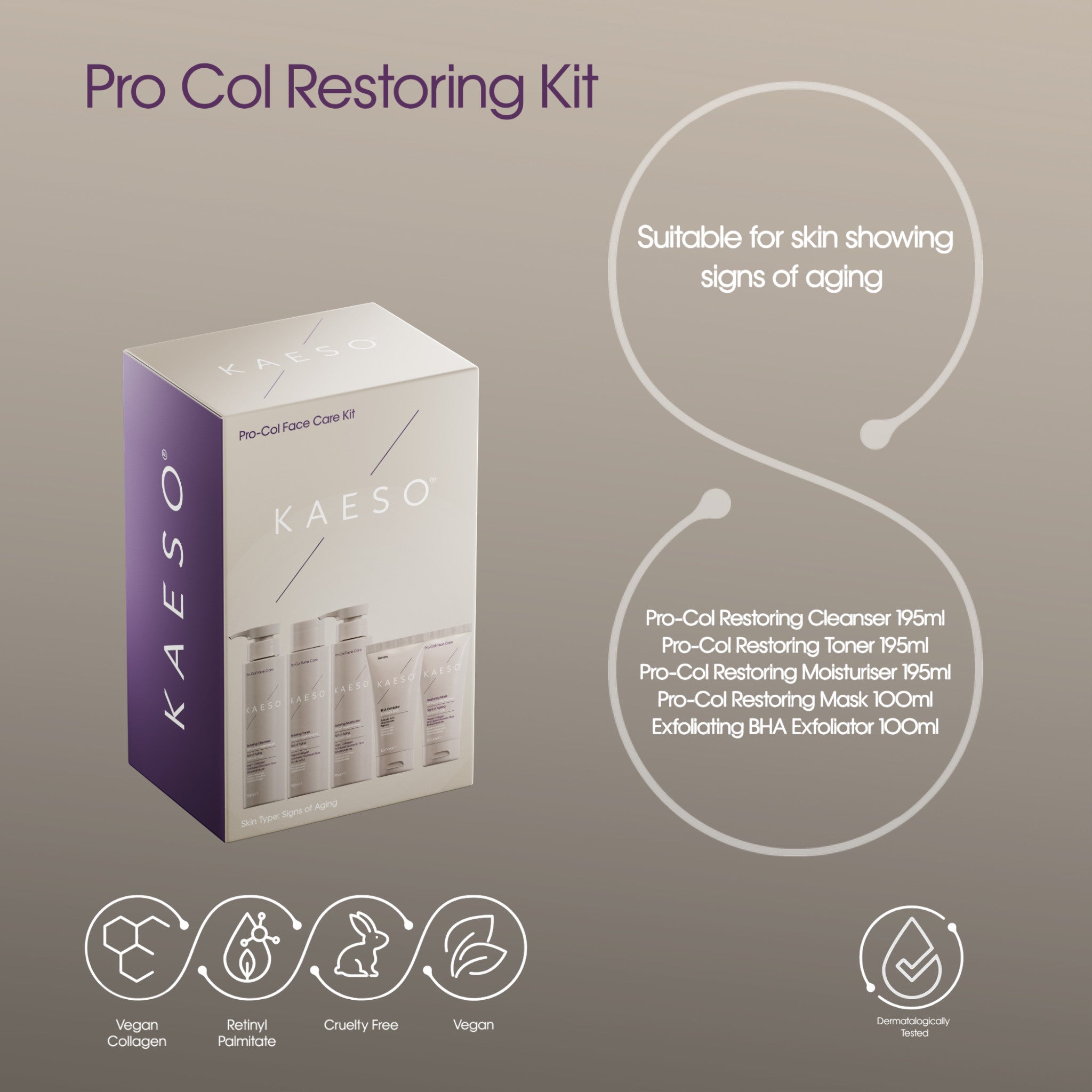 Kaeso Pro Col Anti Age Face Care Kit