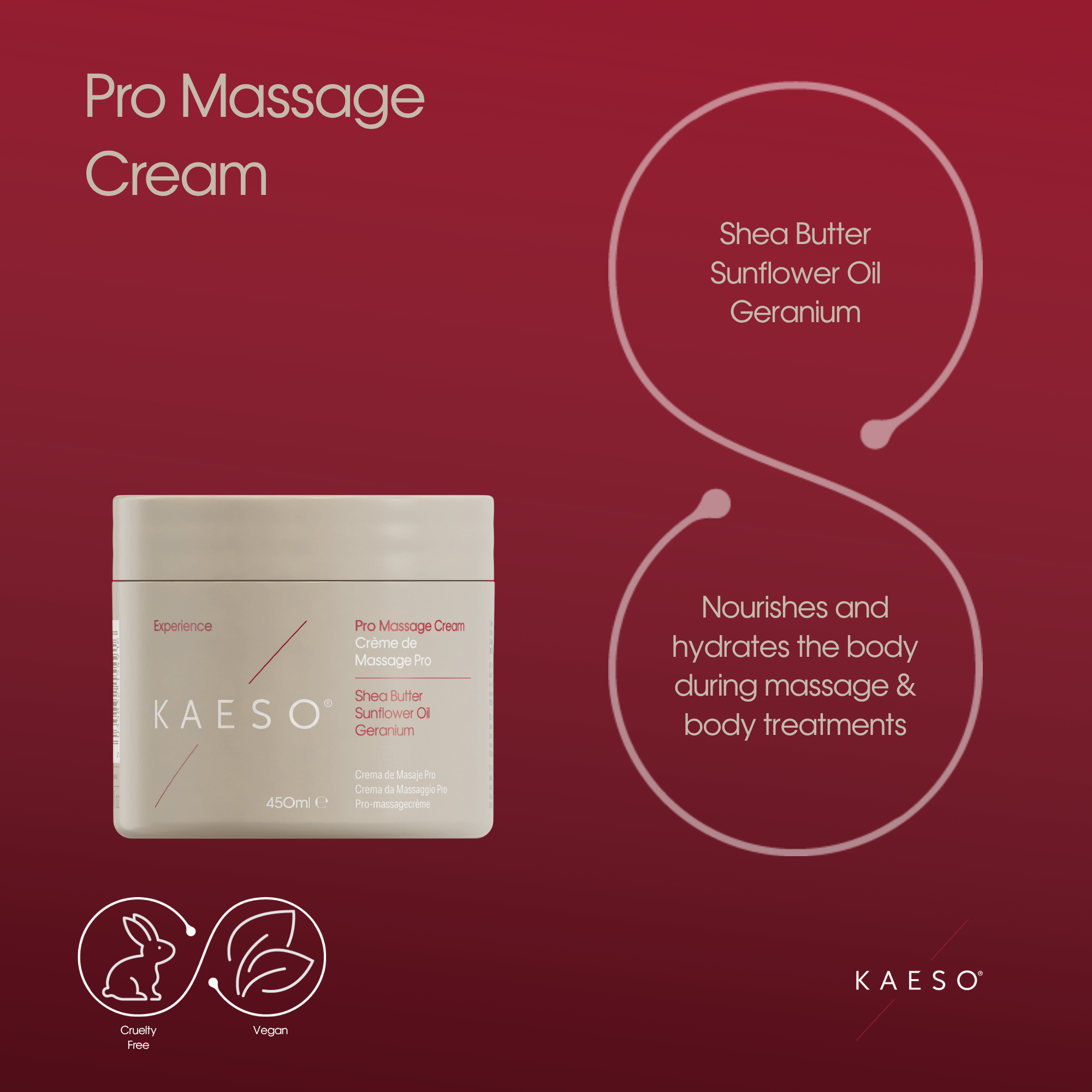 Kaeso Facial Massage Cream 450ml