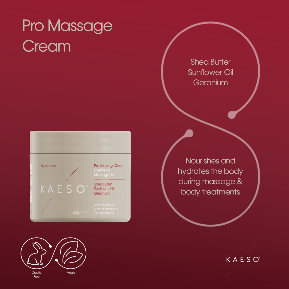 Kaeso Facial Massage Cream 450ml
